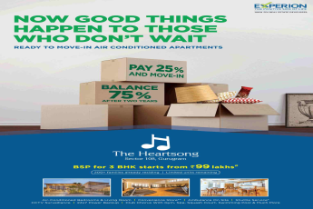 Book ready to move air-conditioned apartments at Experion The Heartsong in Gurgaon
